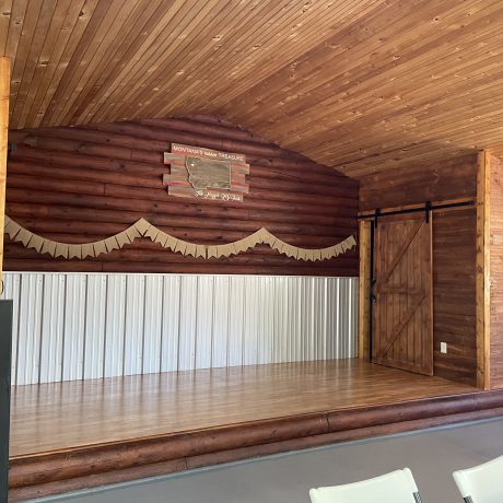 Image of clubhouse stage at Nugget RV Park